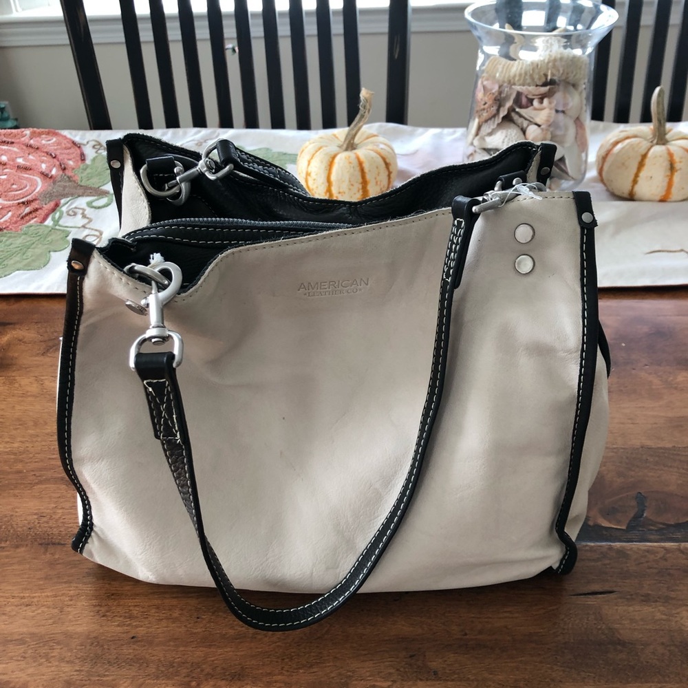 American Leather Co. Lenox Triple Entry Satchel - Picture 3 of 10